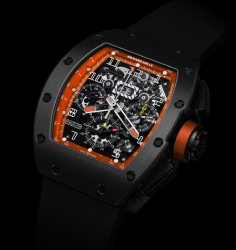 Richard Mille RM 011-RM 011 America 6 (Black Ti/Orange) watch